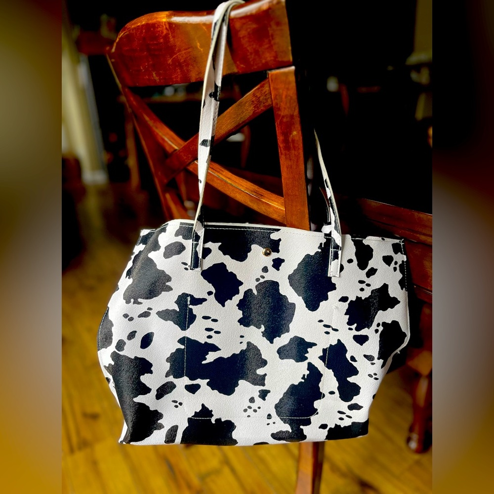 Cow Print Hangbag